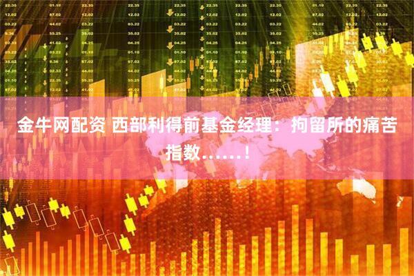 金牛网配资 西部利得前基金经理：拘留所的痛苦指数……！